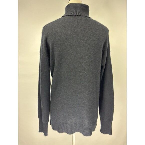 Nordstrom Turtleneck Sweater Black Medium Long Sleeve Soft Stretch Quiet Luxury - Picture 2 of 9